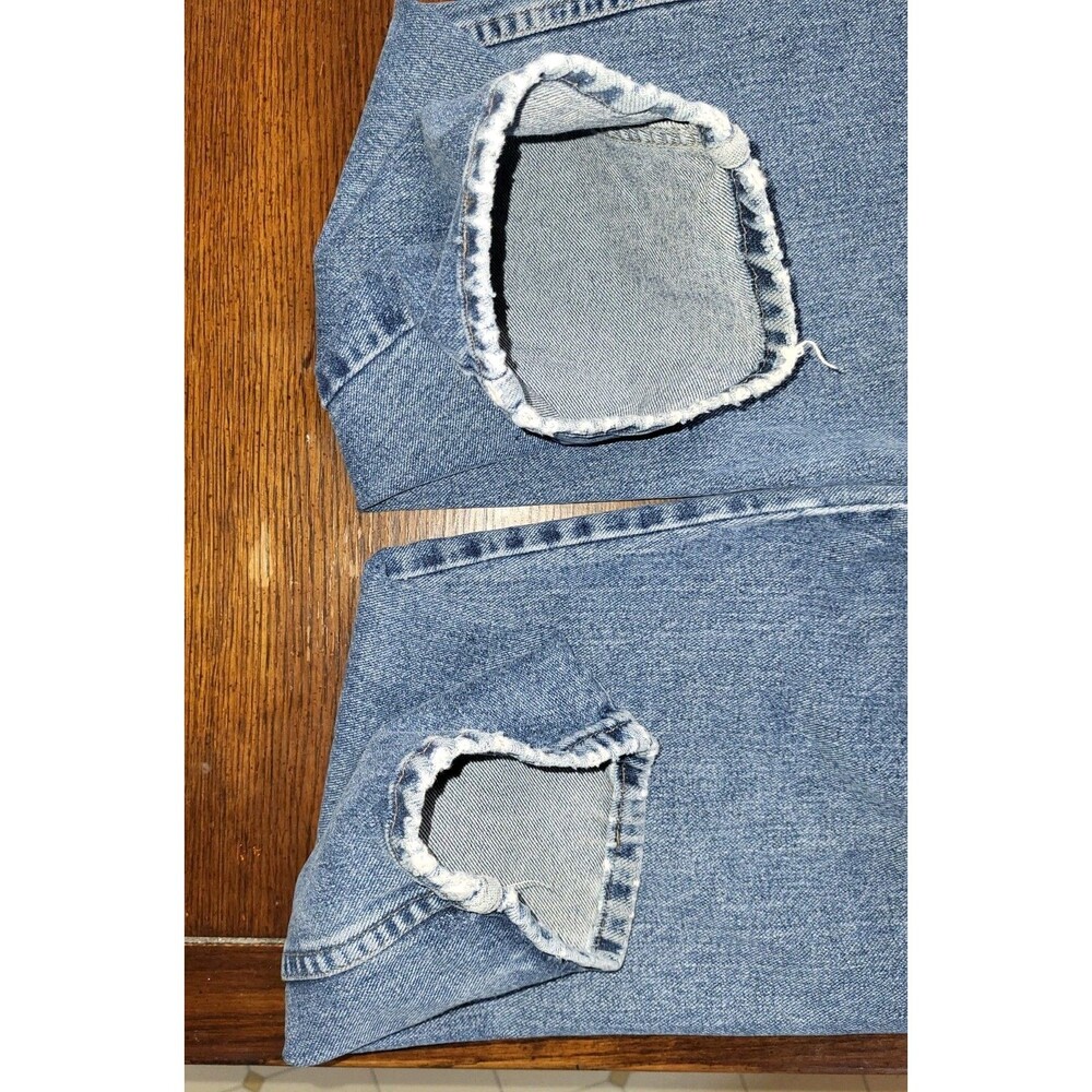 Vintage 90s Wrangler Jeans Mens 40x30 Made in USA Blue Denim Relaxed Baggy - Picture 10 of 11